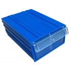 Пластиковый короб Стелла-техник С-2 синий/прозрачный